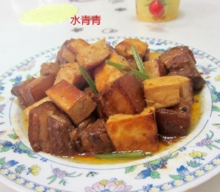 東坡肉配豆腐丁