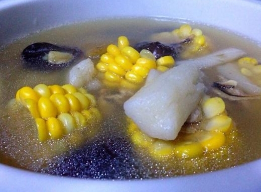 山藥玉米淡菜湯