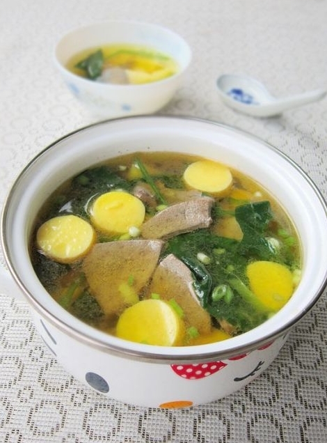 豬肝日本豆腐湯