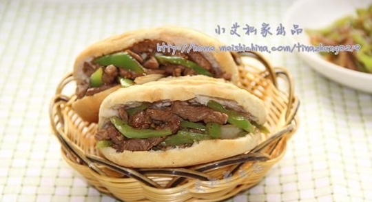 陝西孜然炒肉夾饃