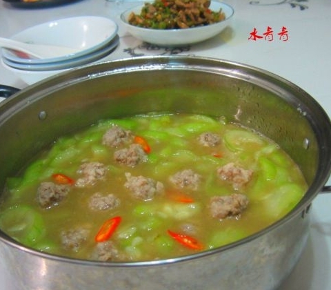 肉丸絲瓜湯