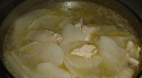 佛手瓜雞肉片湯