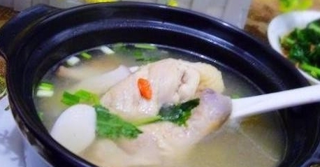 杏鮑菇雞腿湯