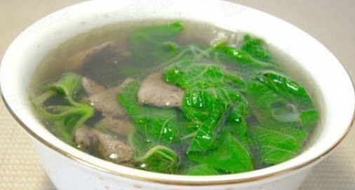 豬肝野菜湯