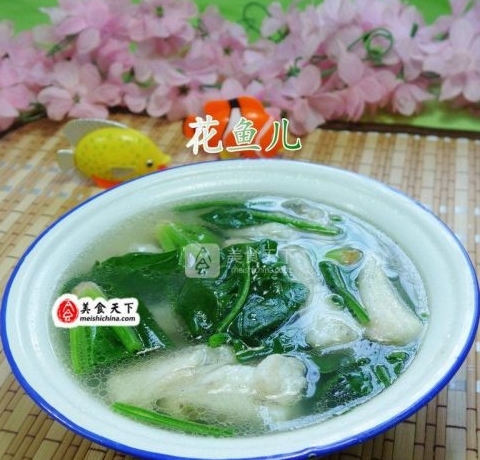 菠菜蝦潺湯