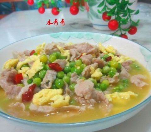 青豆雞蛋瘦肉湯