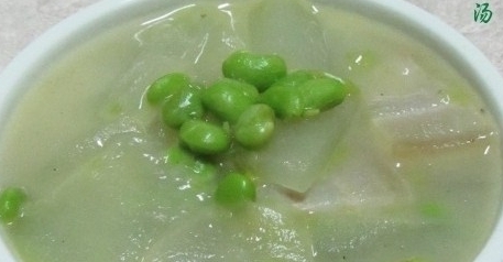 冬瓜毛豆鹹肉湯