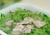 黃瓜肉片湯