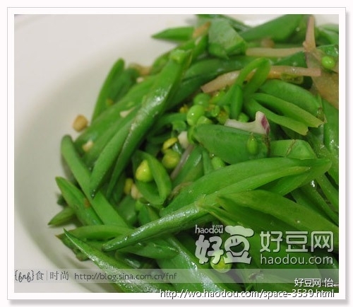 洋蔥炒豌豆莢